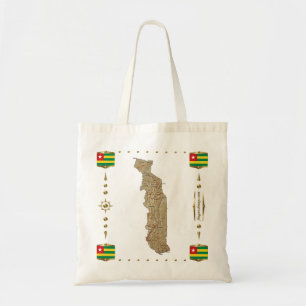 Togo Map + Flags Bag