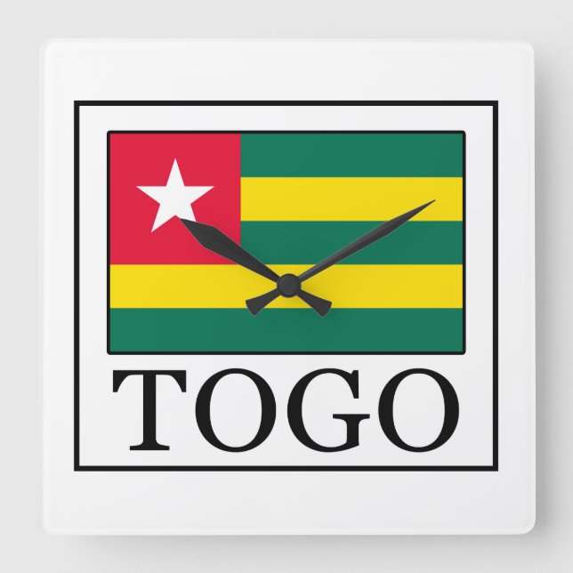 Togo Square Wall Clock (Front)