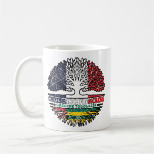 Togo Togolese French France Tree Roots Flag Coffee Mug