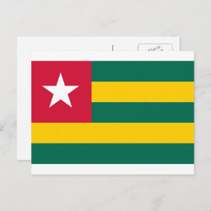 Togolese Flag, Flag of Togo Postcard