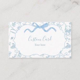 Toile Baby Shower Custom Enclosure Card
