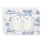 Toile Chic Nautical Bow Wedding