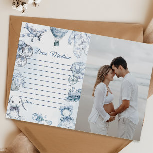 Toile De Jouy Blue Capsule Note Message Card