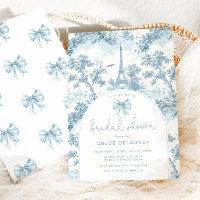 Toile de Jouy Bridal shower French Bow Paris