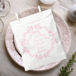 Toile de Jouy Chinoiserie Butterflies Baby Shower  Favour Bags