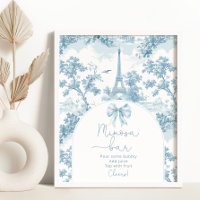 Toile de Jouy French Bow Mimosa bar