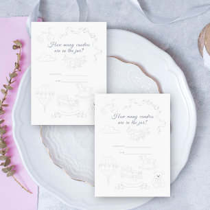 Toile De Jouy - Guess how many candies Enclosure Card