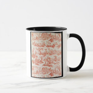 Toile de Jouy, illustrating the processes of manuf Mug