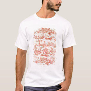 Toile de Jouy, illustrating the processes of manuf T-Shirt