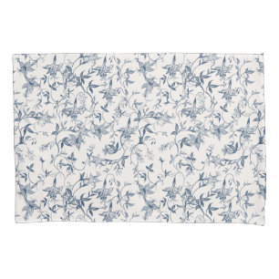 Toile De Jouy Pattern Pillowcase