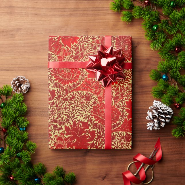 Toile de Jouy pattern.  Wrapping Paper (Holiday Gift)