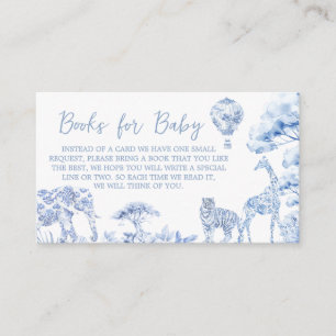Toile De Jouy Safari Animals Books for Baby Enclosure Card