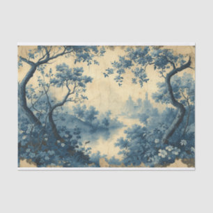 Toile de Jouy still waters landscape Tissue Paper