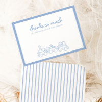 Toile De Jouy Whimsical Blue Baby Shower
