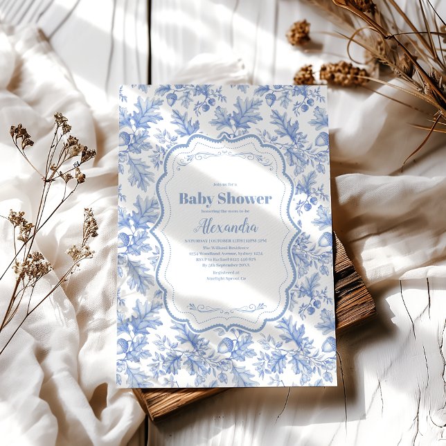 Toile De Jouy Woodland  Baby Shower Invitation (Creator Uploaded)