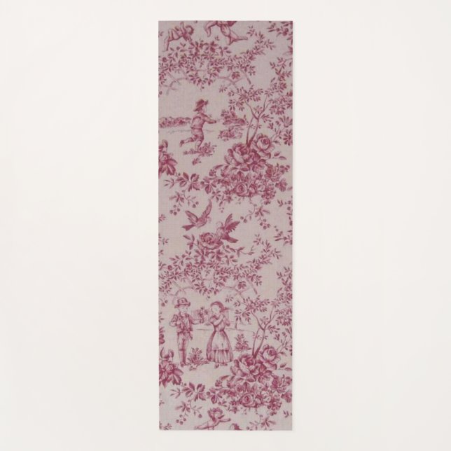 Toile de Jouy Yoga Mat (Front)