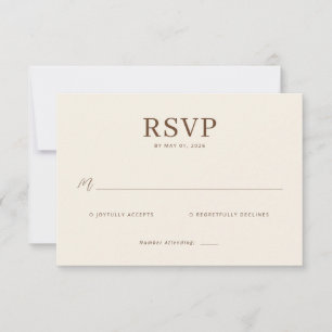 Toile de Romance Wedding RSVP Card