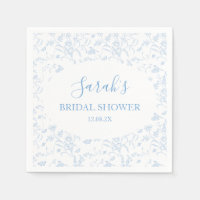 Toile Floral Bridal Shower