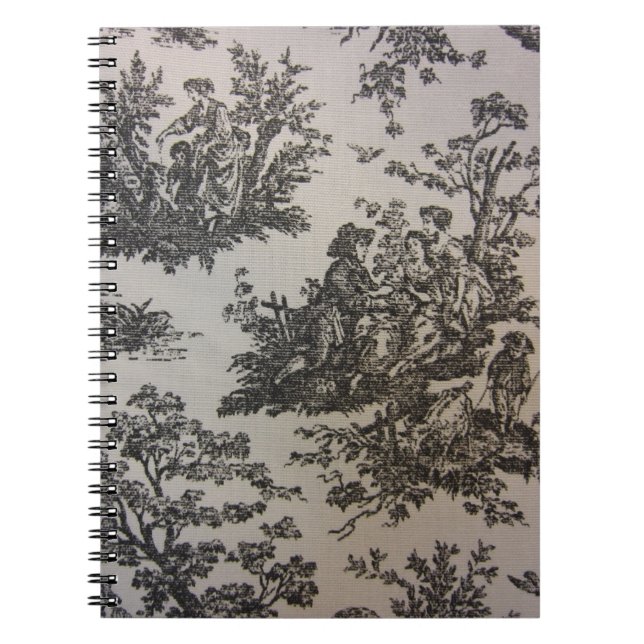 Toile in Black & White Notebook (Front)