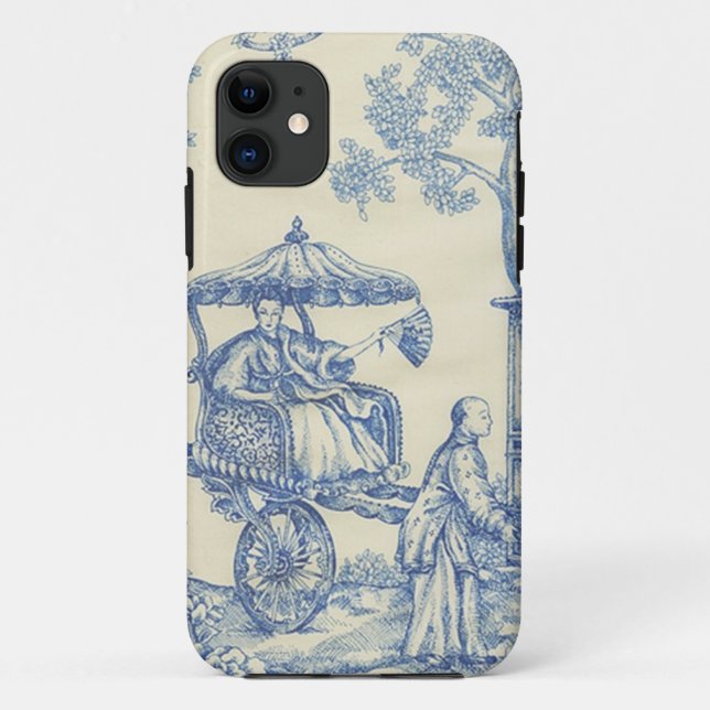 Toile in Blue & White Case-Mate iPhone Case (Back)