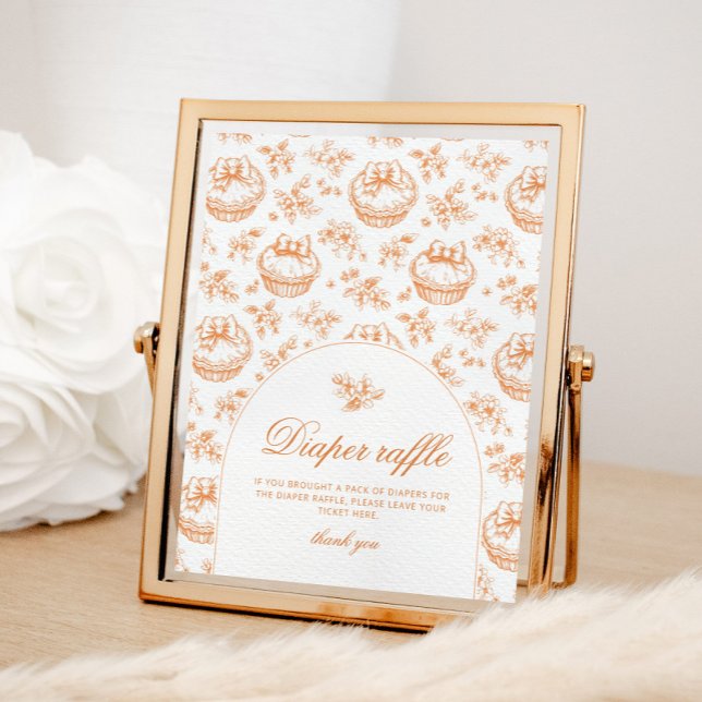 Toile Little cutie gender neutral Diaper raffle Poster (Creator Uploaded)