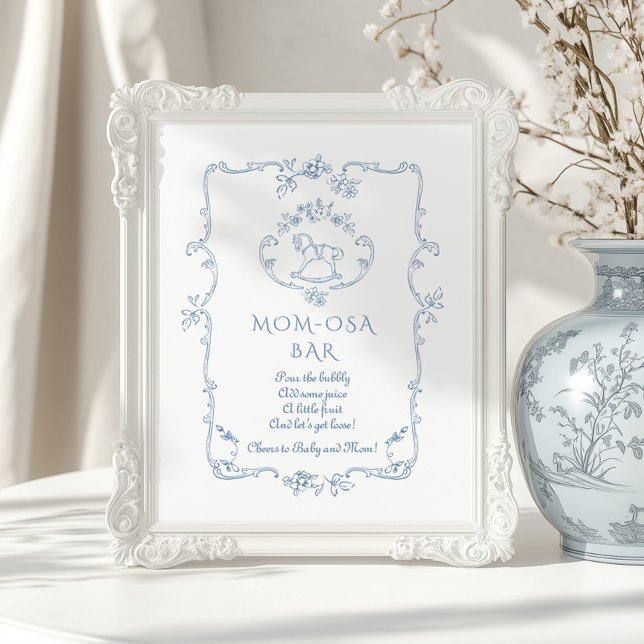 Toile Momosa bar Vintage frame Bubbly bar  Poster (Creator Uploaded)