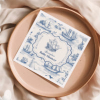 Toile Nautical Baby Shower