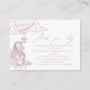 Toile Safari Books for Baby  Enclosure Card