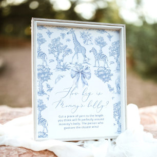 Toile Safari how big is mummy's belly game Poster