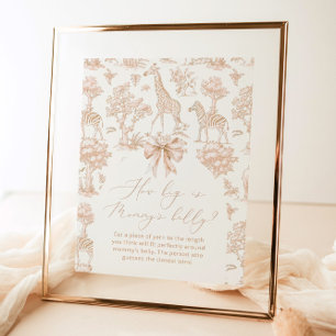 Toile Safari how big is mummy's belly game Poster