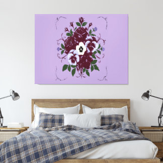 Toile Tendue - Bouquet de Violettes Canvas Print