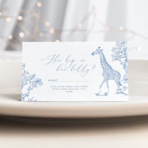 Toilee de jouy Safari How big is mommys belly Enclosure Card