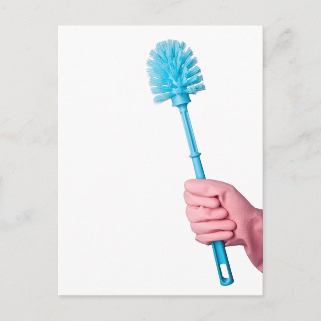 Toilet bowl brush postcard (Front)