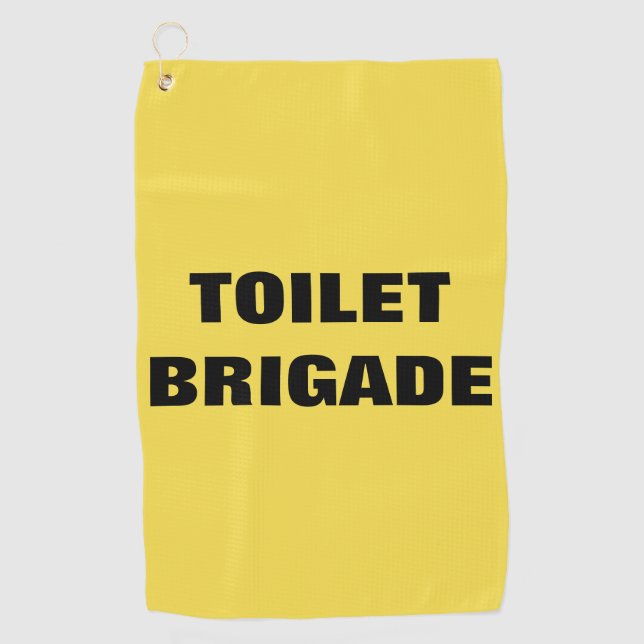 TOILET BRIGADE GOLF TOWEL (Front)