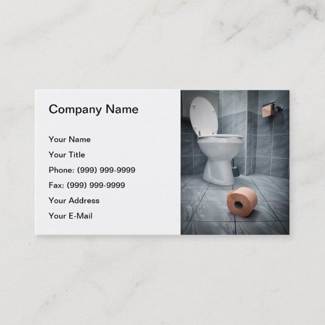Toilet Business Card (Front)