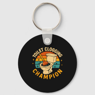 Toilet Clogging Chamon Funny Bathroom Clogger Quot Key Ring