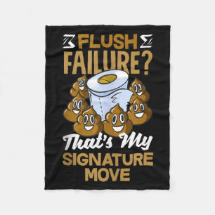 Toilet Clogging Chamon Funny Bathroom Humor Tank T Fleece Blanket