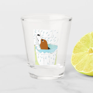 toilet dog shot glass