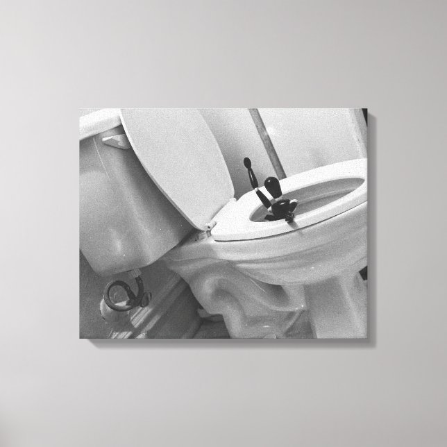 Toilet Humour Canvas Print (Front)
