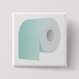 Toilet Paper 15 Cm Square Badge