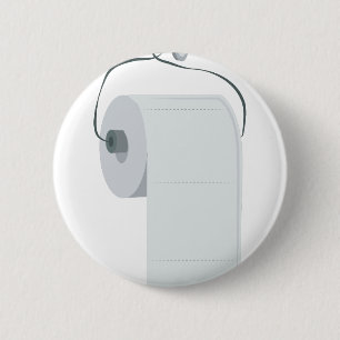 Toilet Paper 6 Cm Round Badge