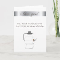 Toilet Paper I Love You 