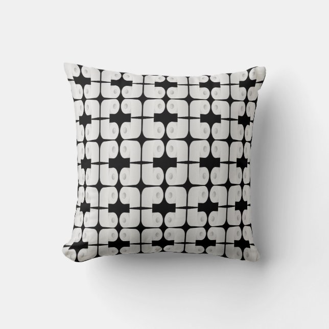 Toilet Paper Pattern Cushion (Front)