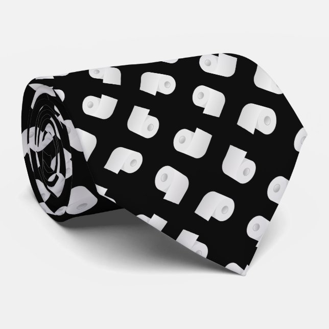 Toilet Paper Pattern Tie (Rolled)