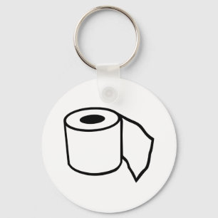 Toilet paper roll key ring