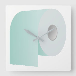 Toilet Paper Square Wall Clock