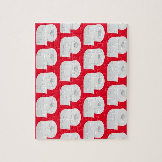 Toilet Patter Pattern Jigsaw Puzzle (Vertical)