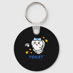Toilet Time Chikawa Meme Funny Tee  Key Ring