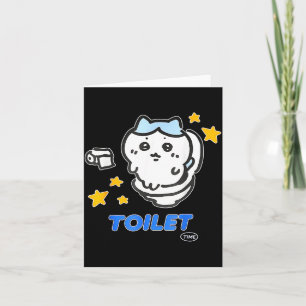 Toilet Time Chikawa Meme Tee  Card