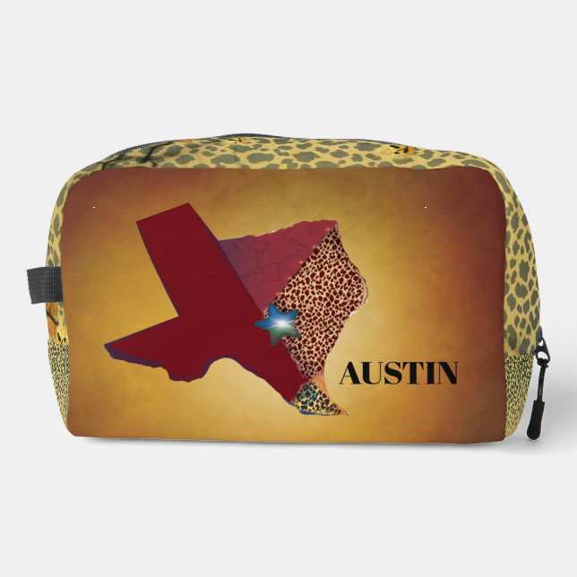 Toiletry Bag - Austin, Texas Style! (Front)